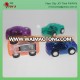 Small plastic toy car 4-6cm 5g PS pull back car capsule toy