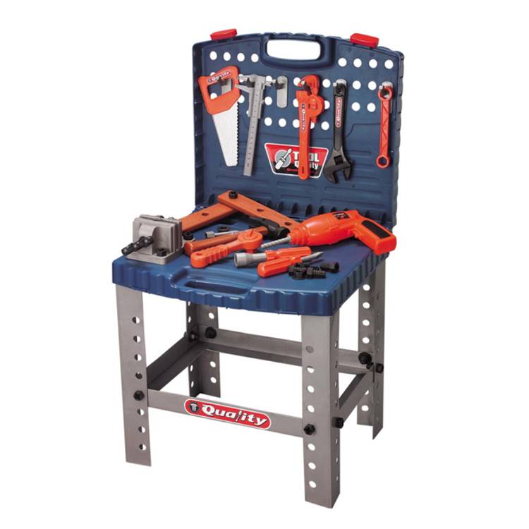 Preschool Fun Educational Activity Toy Workshop Toolbench With Tools And Drill Workbench