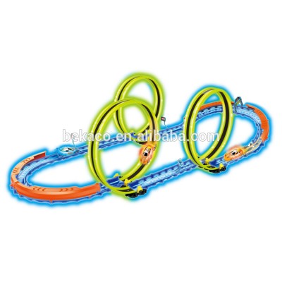 Battery Operated Racing Tracks Xtreme Race Car Glow In The Dark Racetrack Super Racing Tracks Game